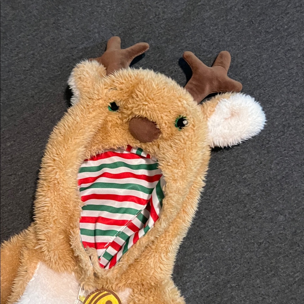 Cozy Reindeer Kids Costume - Brown and Red - Picture 3 of 4